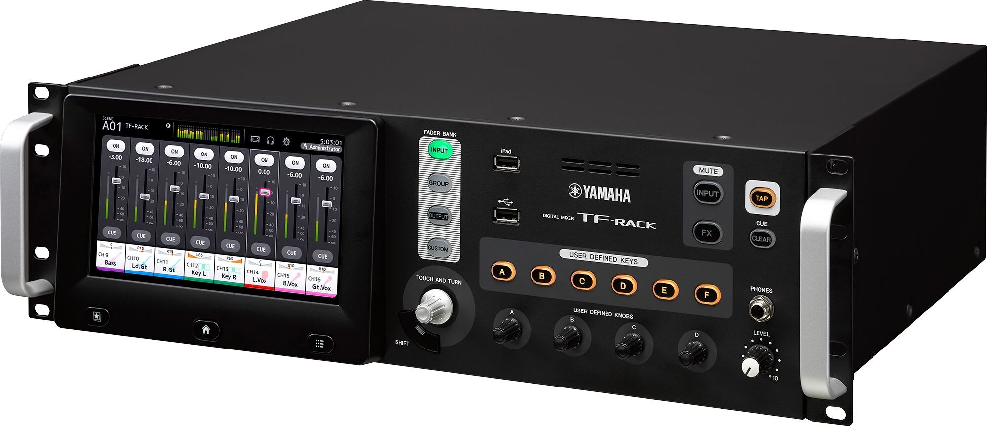 Yamaha tfrack mezcladora digital 16i/160 para instalaciones fijas